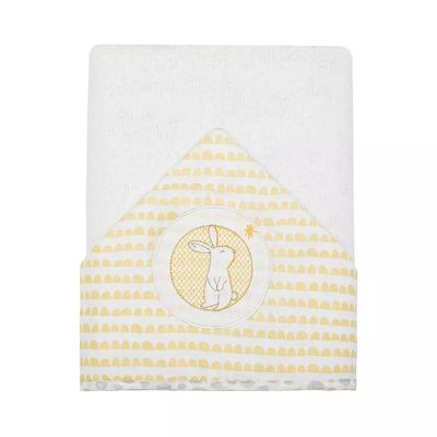 Toalha Felpuda Papi com Capuz Família Coelho com Forro de Fralda 70x90cm