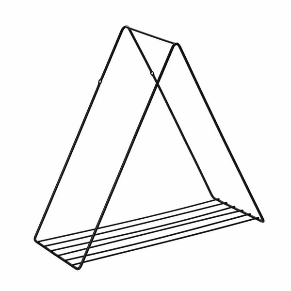 Prateleira Aramada Arthi Decora 38x40x17cm Triangular Metal Black Prateleira Aramada Arthi Decora 38x40x17cm Triangular Metal Black