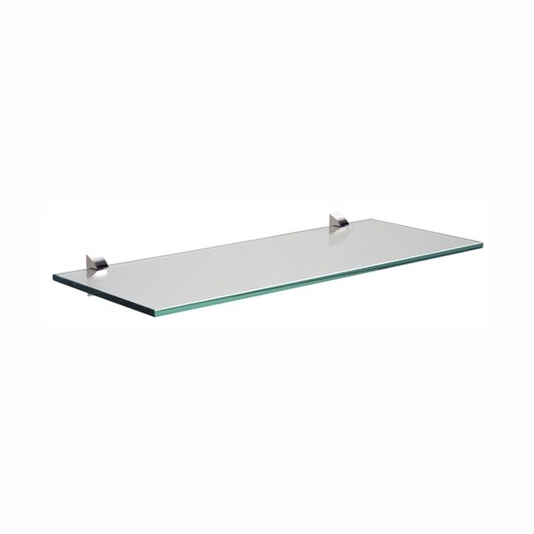 Prateleira de Vidro Tramontina Reta Glass com Suporte Cromado 50x20x2cm