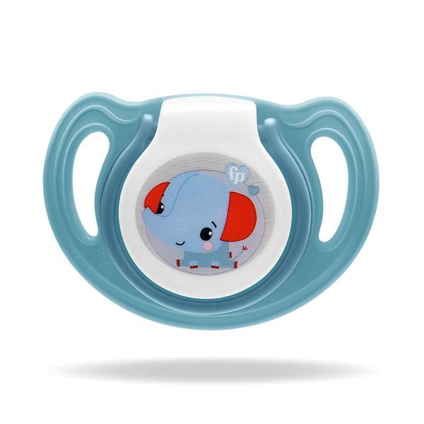 Chupeta Fisher Price Moments Soft Azul Com Case Tamanho 2