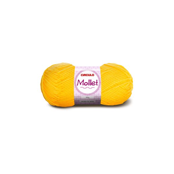 Lã Mollet 80m Nº3/6 1245 Amarelo Canário