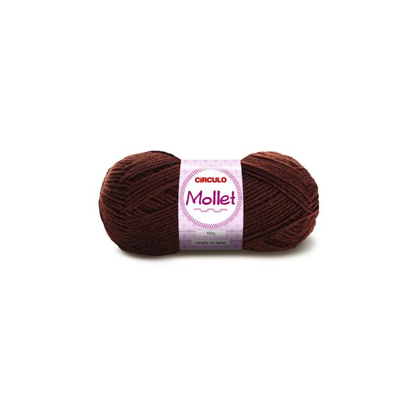 Lã Mollet 80m Nº3/6 608 Chocolate