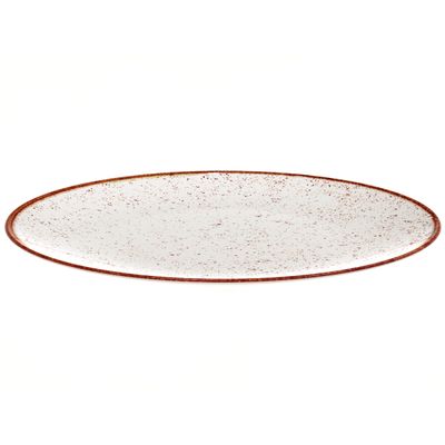 Prato Raso de Porcelana Rústico Marrom 28cm 6 Unidades - Tramontina 96950/044