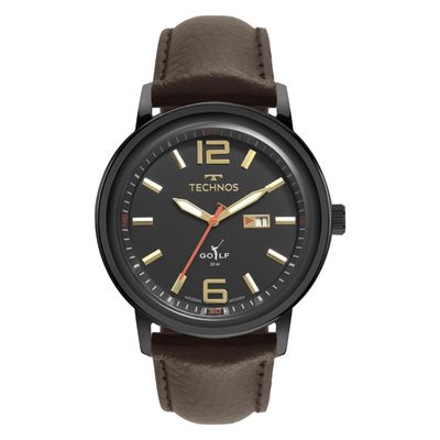 Relógio Technos Masculino Ref: 2115txu/0x Clássico Golf Black