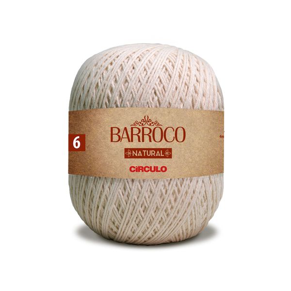 Barbante Barroco Natural 791m Nº4/6