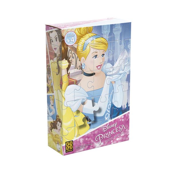 Quebra-Cabeça Grow Princesas com 30 Peças