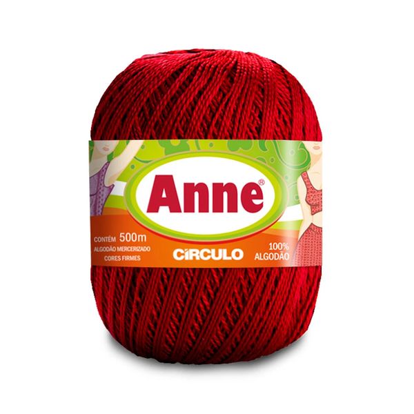 Linha Anne 500m Nº4/2 3402 Vermelho