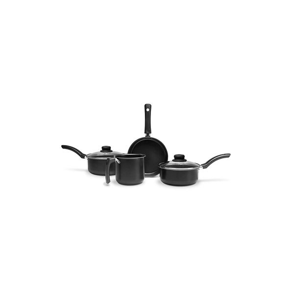 Conjunto de Panelas Antiaderente Brinox Pimenta Preto com 4 Peças Conjunto de Panelas Antiaderente Brinox Pimenta Preto com 4 Peças