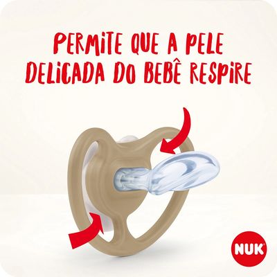 Kit com 2 Chupetas Nuk Space Sil Girl S1