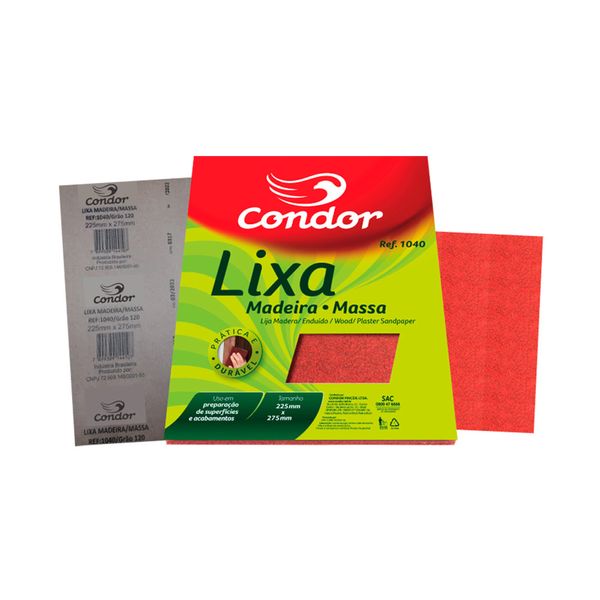 Lixa para Madeira e Massa 1040/220 Lixa para Madeira e Massa 1040/220
