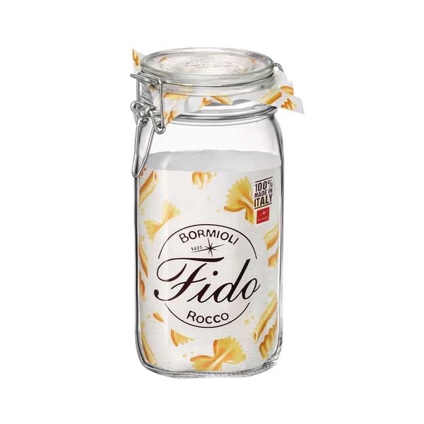 Pote Bormioli Rocco Fido em Vidro Hermético Transparente 1,5L Pote Bormioli Rocco Fido em Vidro Hermético Transparente 1,5L