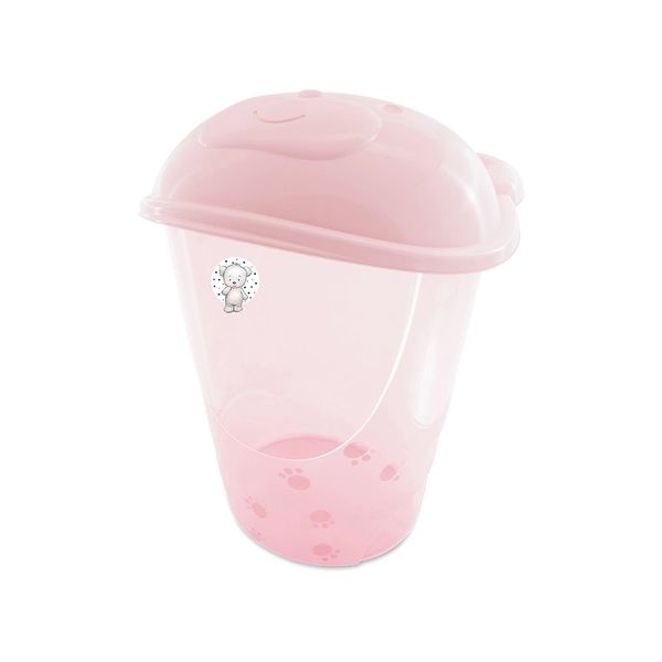 Cesto Infantil Fofura Lfof Translúcido Rosa Claro 41L Cesto Infantil Fofura Lfof Translúcido Rosa Claro 41L