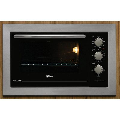 Forno Elétrico Fischer Fit Line Embutir 48L Inox 127V