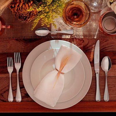 Aparelho De Jantar Tramontina Maria Augusta 20 Peças Em Porcelana Branca Branco 96010087