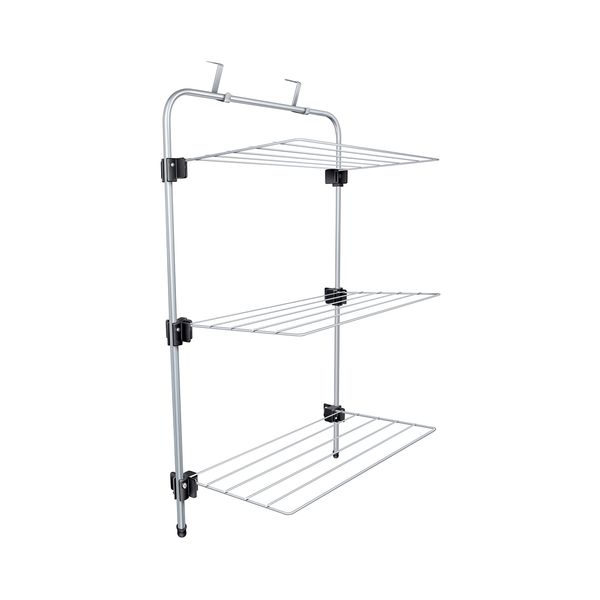 Varal Para Porta Secalux Wick em Aço Prata 97x61x32cm