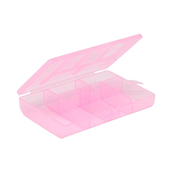 Organizador Plástico com 6 Divisórias 12x8,5x2,3cm Translúcido Cores Diversas - Item Sortido Organizador Plástico com 6 Divisórias 12x8,5x2,3cm Translúcido Cores Diversas - Item Sortido