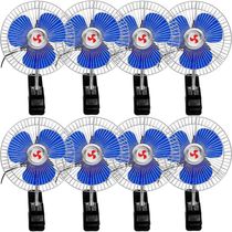 Kit 8 Mini Ventilador Veicular Carro Caminhão ônibus De 15cm