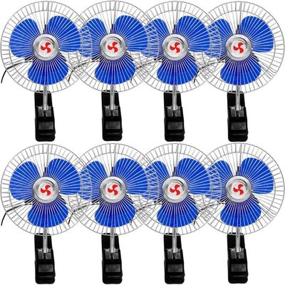 Kit 8 Mini Ventilador Veicular Carro Caminhão ônibus De 15cm