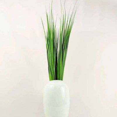 Kit 4 Folhagem Decoração Capim Verde Artificial Natal 110cm