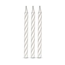 Vela de Aniversário Palito Silver com 16 Unidades