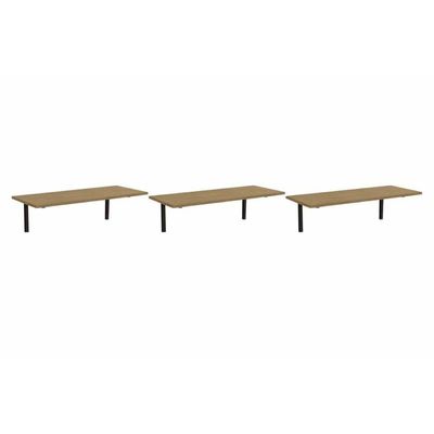 Modulado De Quarto Kit 3 Prateleiras Industrial Li009 21x72x29 Freijo-preto - Kappesberg