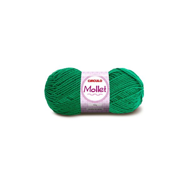 Lã Mollet 80m Nº3/6 5545 Verde Bandeira