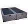 Cama Box Baú King Bipartido Suede Sereneprime Cinza 192x203x44