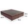 Cama Box Baú King Bipartido Sintético Sereneprime Marrom 192x203x44