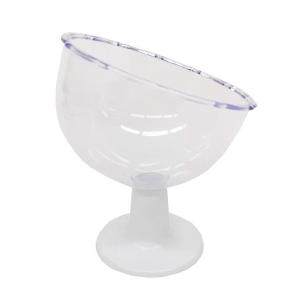 Taça Inclinada Lsc Toys para Decoração e Alimentos 420ml com Base Branca Taça Inclinada Lsc Toys para Decoração e Alimentos 420ml com Base Branca