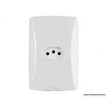 Tomada Petra 2P+T Horiz C/Pl 10A 250V 39032