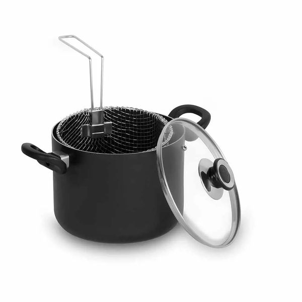 Fritadeira Big Frita Eirilar Antiaderente com Grelha Removível 4,5L Preta Fritadeira Big Frita Eirilar Antiaderente com Grelha Removível 4,5L Preta