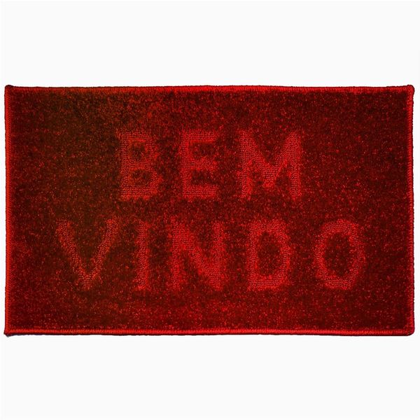Tapete J.Serrano Bem-Vindo Realce 50x80cm Vermelho