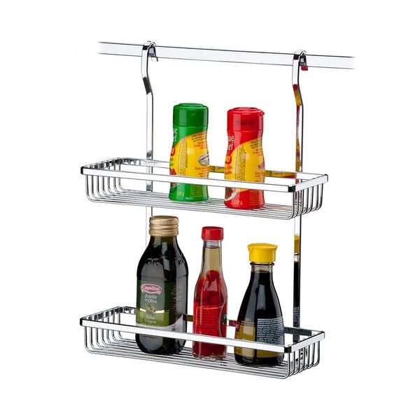 Suporte Duplo Multiuso Future Retangular em Aço Cromado Suporte Duplo Multiuso Future Retangular em Aço Cromado