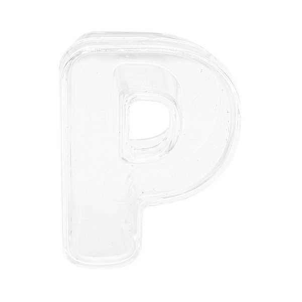 Caixa Acrílica Pop Festta com Tampa Letra P Caixa Acrílica Pop Festta com Tampa Letra P