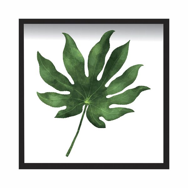 Quadro Kapos 27x27cm Mdf Folhagem II Quadro Kapos 27x27cm Mdf Folhagem II