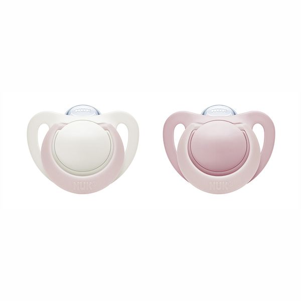 Kit com Chupetas Nuk Genius Girl Tamanho 1 com 2 Unidades