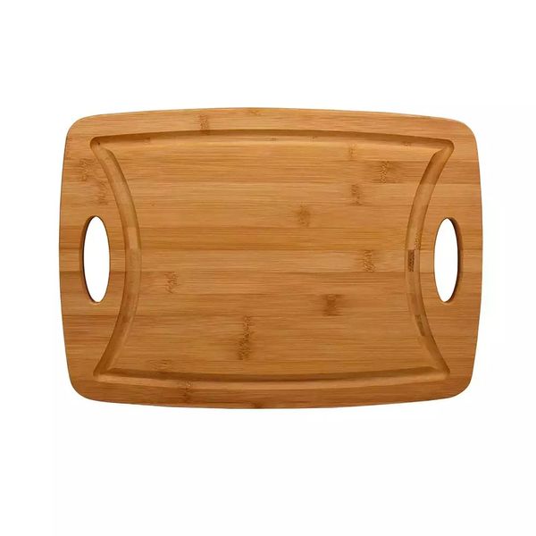 Tábua de Corte Le em Bambu Marrom para Churrasco 39,5cm Tábua de Corte Le em Bambu Marrom para Churrasco 39,5cm