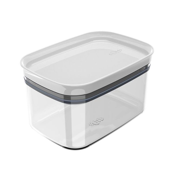 Pote Martiplast Block em Plástico Hermético Retangular Branco 650ml Pote Martiplast Block em Plástico Hermético Retangular Branco 650ml