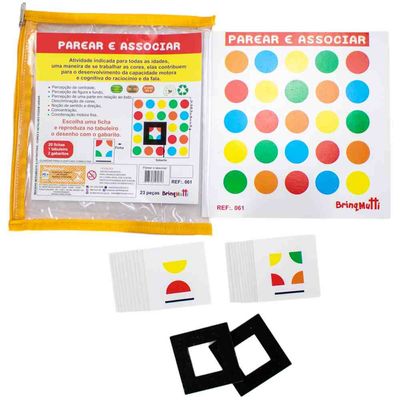 Jogo Parear e Associar - Madeira - BrinqMutti