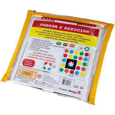 Jogo Parear e Associar - Madeira - BrinqMutti