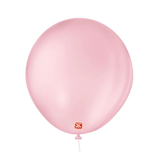 Balão São Roque Imperial Nº 8 Rosa Baby com 50 Unidades