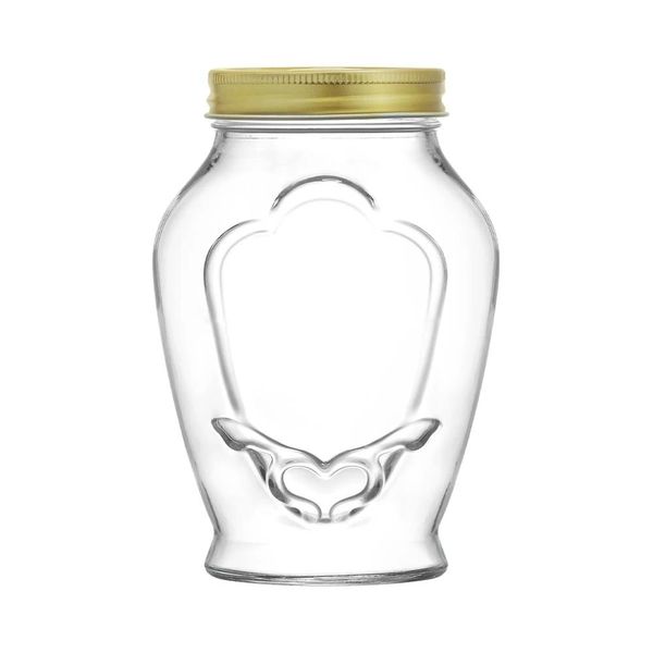 Pote de Vidro Laura Incolor 1L