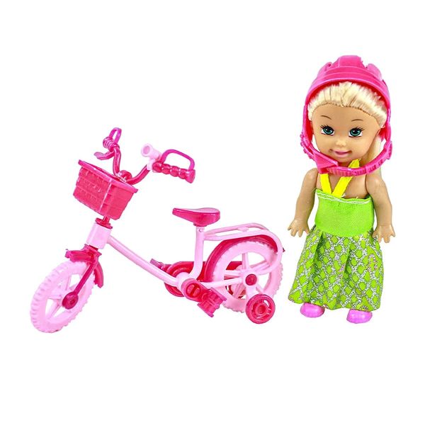 Boneca Le Sofia Mini com Bicicleta