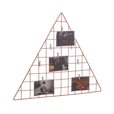 Mural de Fotos Metaltru em Metal Triângulo Rosé