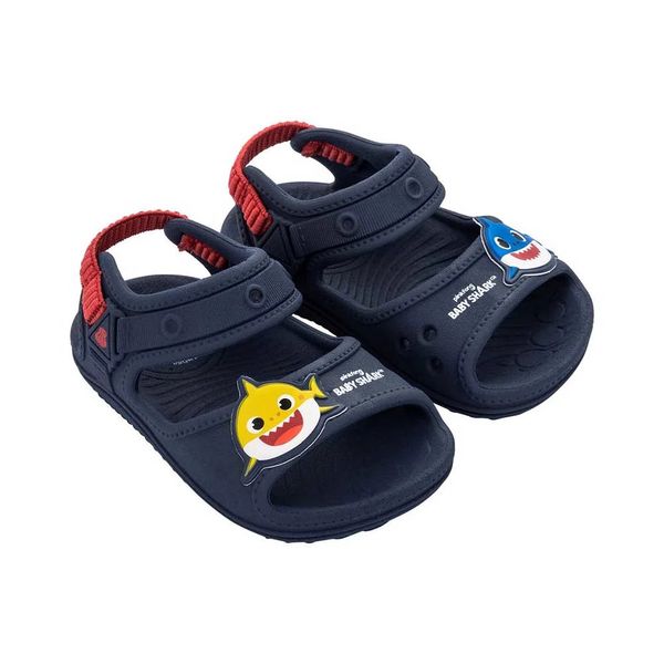 Sandália Ipanema Baby Shark Happy Azul e Vermelho 22