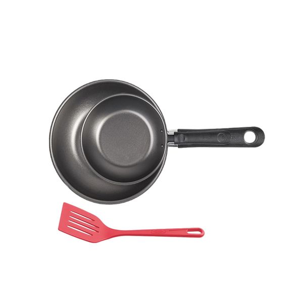 Conjunto Frigideira e Panela Wok Antiaderente Brinox Garlic com Espátula