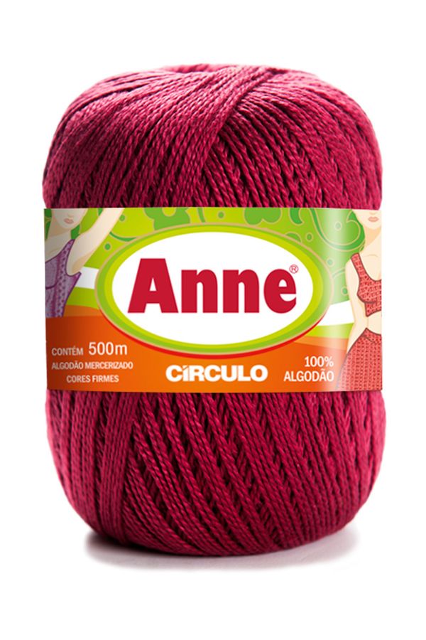 Linha Anne 500m Nº4/2 7136 Vermelho Marsala