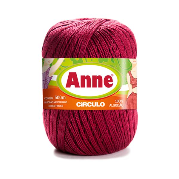 Linha Anne 500m Nº4/2 7136 Vermelho Marsala