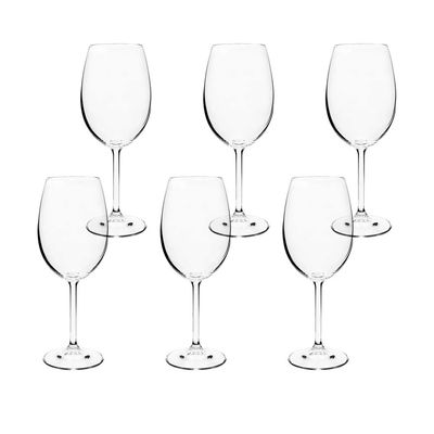 Jogo de Taças para Vinho Tinto em Cristal Ecológico Bohemia Gastro 450ml 6 Peças