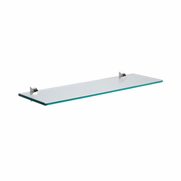 Prateleira Reta Tramontina Glass 40x15x2cm Vidro com Suporte Cromado